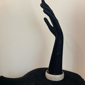 SALE !Gray Snakeskin bangle bracelet